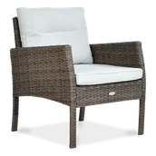 Fotele i krzesła ogrodowe - Fotel technorattanowy CORTINA Brown - miniaturka - grafika 1
