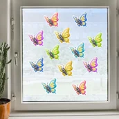 Dekoracje domu - Motyle motylki dekoracja okna okienna dwustronne - miniaturka - grafika 1