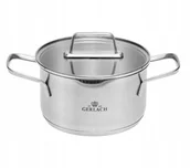Garnki - Garnek INDUKCJA GERLACH ze Stali Nierdzewnej Ambiente z POKRYWKĄ Stalowy 2,5 l - miniaturka - grafika 1