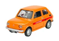 Samochody i pojazdy dla dzieci - KOLEKCJA PRL FIAT 126P MALUCH POMARAŃCZOWY "ŁĄCZNOŚĆ" 1:43 - miniaturka - grafika 1
