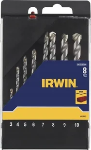Irwin Wiertło WIERŁO DO BETONU kpl. 8szt. 3, 4, 5, 6, 7, 8, 9 i 10mm w kasecie - Wiertła - miniaturka - grafika 1