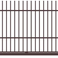 Ogrodzenia - Polbram Brama przesuwna Majorka 4x1,5 m lewa brązowa automat - miniaturka - grafika 1