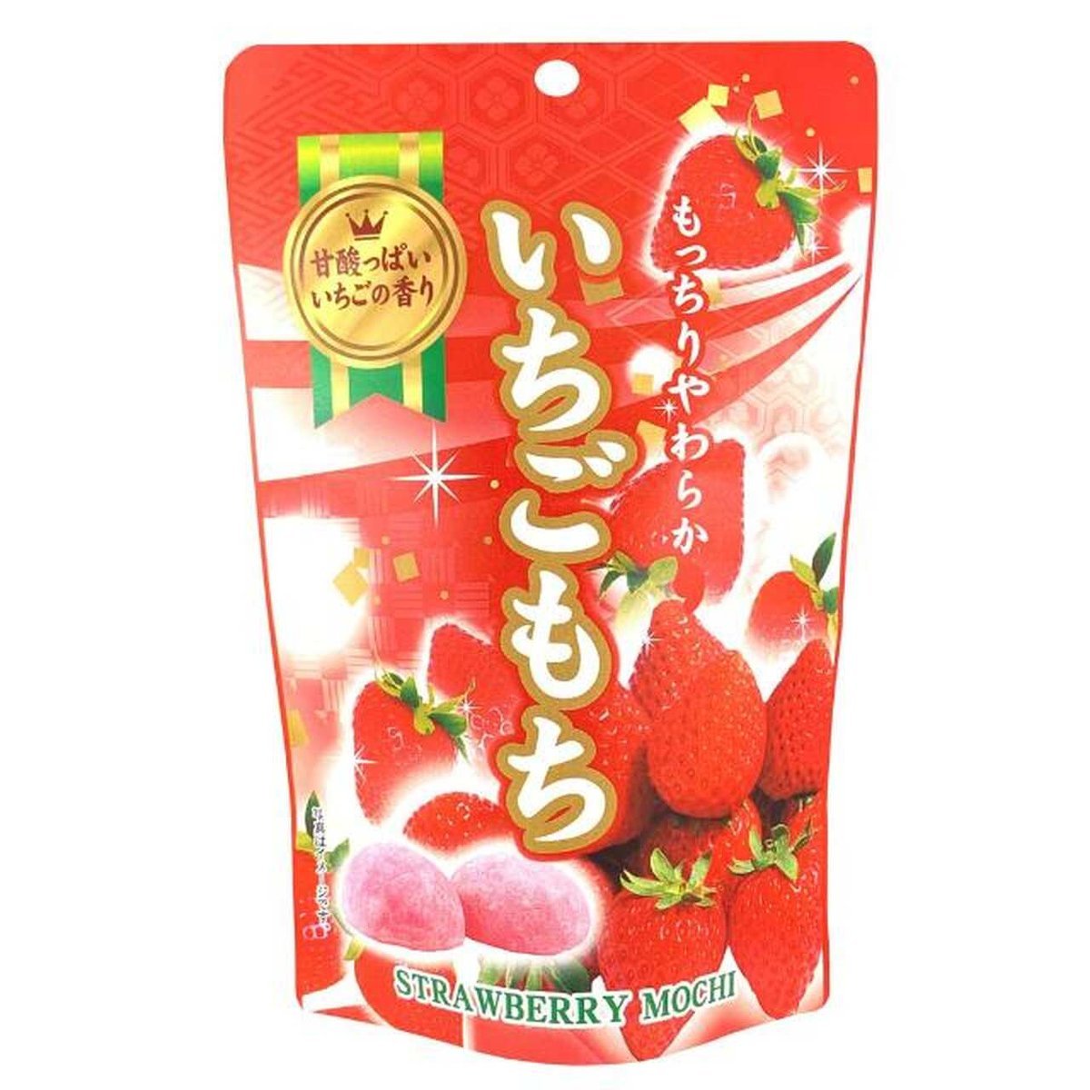STRAWBERRY MOCHI - CIASTKA RYŻOWE TRUSKAWKOWE, SEIKI 130g