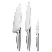 Noże kuchenne - WMF Nóż do warzyw, nóż szefa i nóż do mięsa Chef's Edition w zestawie 3 sz (18.8210.9992) - miniaturka - grafika 1