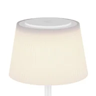 Lampy stojące - Globo Akumulatorowa lampa stołowa LED Gregoir, biały matowy, wysokość 38 cm, CCT - miniaturka - grafika 1