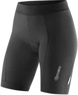 Spodenki rowerowe - Gonso spodenki rowerowe Lisa V2 składa się z 90% PA 10% EL dla pań, wyściełane spodenki rowerowe/spodenki bermudy/ściągacz-i zakończenia nogawek bez guma, trwały, kieszeń wewnętrzna, czarny, 44 26201 - miniaturka - grafika 1