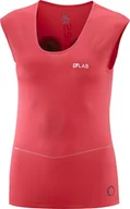 Koszulki sportowe damskie - Salomon Koszulka S-LAB NSO SL W Cayenne/White C12881 - miniaturka - grafika 1