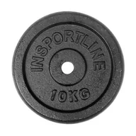 Obciążenia - InSportLine Stalowe obciążenie, Blacksteel, 10 kg - miniaturka - grafika 1