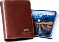 Portfele - Peterson Elegancki portfel męski ze skóry naturalnej Peterson NoSize - miniaturka - grafika 1