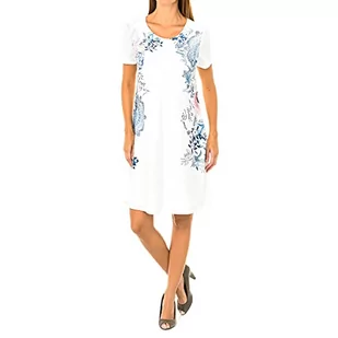 Desigual Damska sukienka Vest_Charlotte, biały (Blanco 1000), S - Sukienki - miniaturka - grafika 1