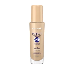Miss Sporty Perfect To Last, podkład do twarzy 100 Ivory, 30 ml - Podkłady do twarzy - miniaturka - grafika 1