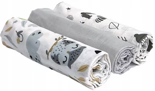 Czas Bobasa Pieluchy Pieluszki Muślinowe Premium 3szt 70x75cm Przyjaciele - Pieluchy - miniaturka - grafika 1