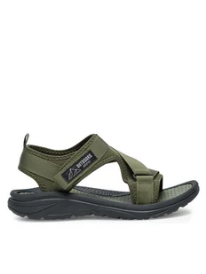 Action Boy Sandały P32300803 Khaki - Buty dla chłopców - miniaturka - grafika 1