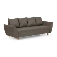 Sofy i kanapy - Kanapa sofa 3 os z funkcją spania sprężyny bonell ALI beżowa - miniaturka - grafika 1