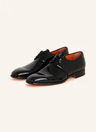 Moda i Uroda OUTLET - Santoni Lakierowane Buty Sznurowane Moore schwarz - miniaturka - grafika 1