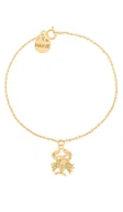 Bransoletki - Pozłacana bransoletka ze znakiem zodiaku Rak - miniaturka - grafika 1