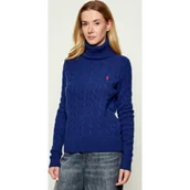 Swetry damskie - POLO RALPH LAUREN Wełniany golf | Regular Fit | z dodatkiem kaszmiru - miniaturka - grafika 1