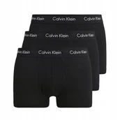 Majtki męskie - Calvin Klein CK Czarne Bokserki Męskie Majtki Bawełniane z Gumką r. M - miniaturka - grafika 1