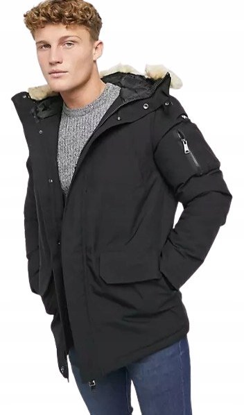 SCHOTT KURTKA MĘSKA CZARNA NA ZAMEK MĘSKA M J_A