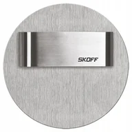 Lampy pozostałe - Oprawa Schodowa LED 0,8W 3000K 10V DC IP20 Szlif Inox RUEDA SHORT Skoff - miniaturka - grafika 1