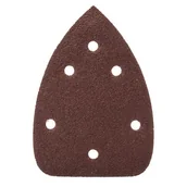 Materiały ścierne - Papier ścierny do szlifierki delta DEDRA DED79411 gr. 60, 140 x 140 x 80 mm, 5 szt - miniaturka - grafika 1