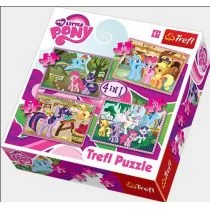 Trefl Puzzle 4w1 mix my little pony. wakacje kucyków