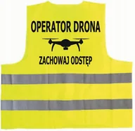 Odzież robocza - Kamizelka odblaskowa z nadrukiem OPERATOR DRONA rozmiar L - miniaturka - grafika 1