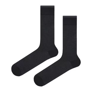 Skarpety garniturowe czarne w kropeczki EM 77 - EM Men's Accessories - Skarpetki męskie - miniaturka - grafika 1