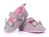 Buty dla dziewczynek - Lekkie buciki niemowlęce w postaci myszki r.20/21 - miniaturka - grafika 1