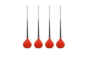 Azzardo AGA 4 MD1289-4 RD Lampa wisząca czerwony - Lampy sufitowe - miniaturka - grafika 1