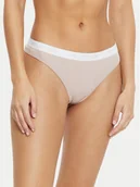 Majtki damskie - Tommy Hilfiger Stringi UW0UW05539 Beżowy - miniaturka - grafika 1