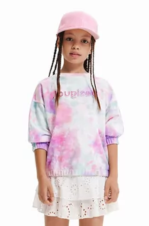 Bluzy dla dziewczynek - Desigual bluza bawełniana dziecięca wzorzysta - grafika 1