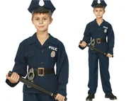 Moda i Uroda OUTLET - Strój KARNAWAŁOWY Policjant KOSTIUM POLICJANTA DLA DZIECKA 110-120 cm S - miniaturka - grafika 1