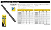 Wiertła - STANLEY Wiertło do metalu STANLEY 4mm HSS-R DIN 338 STA50035-QZ - miniaturka - grafika 1