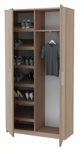 Szafka na buty LOCO Olaf SM, dąb sonoma, 170x90x35 cm - Szafki na buty - miniaturka - grafika 1