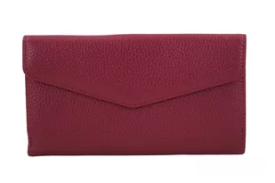 Duży portfel ze złotym zapięciem - Fuksja - Portfele - miniaturka - grafika 2