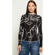 Bluzki damskie - Desigual Półgolf Regular Fit - miniaturka - grafika 1