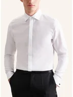 Koszule męskie - Seidensticker Koszula - Slim fit - w kolorze białym - miniaturka - grafika 1