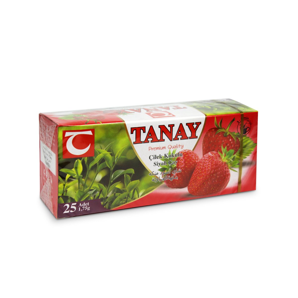 Herbata Ekspresowa Truskawkowa 25 Torebek Tanay