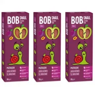 Inne słodycze - Bob Snail Przekąska jabłkowo-śliwkowa bez dodatku cukru Zestaw 3 x 30 g - miniaturka - grafika 1