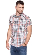 Koszule męskie - Wrangler, Koszula męska, Ss Western Shirt Glow Orange W5A246D48, rozmiar S - miniaturka - grafika 1