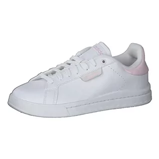 Trampki damskie - adidas Court Silk, Trampki damskie, Ftwr White Ftwr White Almost Pink, 36.5 EU - grafika 1
