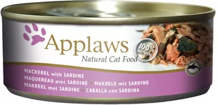 Applaws w bulionie, 6 x 156 g - Makrela z sardynkami - Mokra karma dla kotów - miniaturka - grafika 1