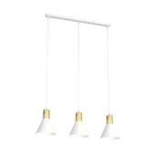 Lampy sufitowe - Rosa lampa wisząca 3xE27 biała/złota 1389/3 - miniaturka - grafika 1