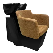 Myjki fryzjerskie - Myjnia myjka fryzjerska barberska do salonu fryzjerskiego barberskiego Cuba misa ceramiczna armatura bateria słuchawka - miniaturka - grafika 1