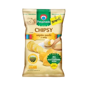 Intersnack Poland Sp. z o.o. Chipsy Przysnacki o smaku wiejskie masło z solą 135 g - Inne przekąski suche - miniaturka - grafika 1