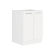 Szafki kuchenne - Szafka Dolna Stojąca 2 Drzwi 60 D 2F Eko White Stolarz Lempert Biały - miniaturka - grafika 1