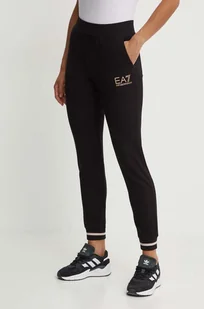 EA7 Emporio Armani spodnie dresowe kolor czarny z nadrukiem TJTXZ.8NTP67 - Spodnie damskie - miniaturka - grafika 1