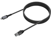 Patchcordy - Kabel sieciowy USB-C-RJ-45 ISY IPC-7001 Czarny - miniaturka - grafika 1