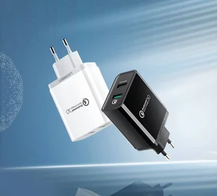 Ugreen ładowarka sieciowa Quick Charge 3.0 2x USB 30W 3A czarny (30914) - Ładowarki do telefonów - miniaturka - grafika 2